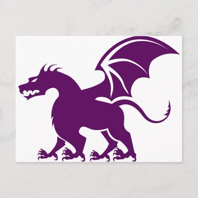 Cartão Postal Dragão de 4 pernas (Frente)