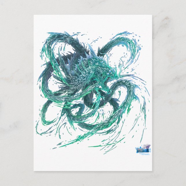 Cartão Postal Dragão de água (Frente)