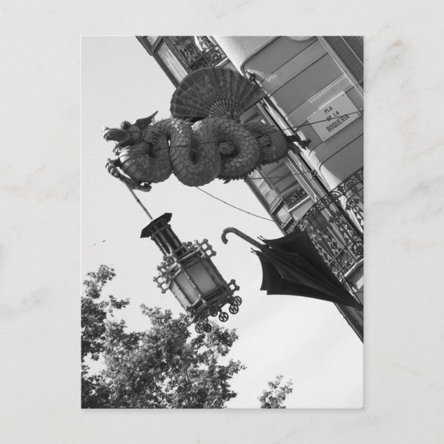 Cartão Postal Dragão de Barcelona (Frente)