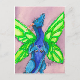 Cartão Postal Dragão de Fada Azul