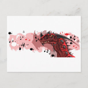 Cartão Postal Dragão de Fogo (Versão Branca)