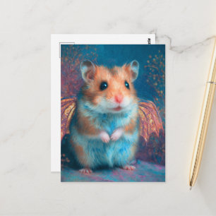 Cartão Postal Dragão de Hamster Adorável