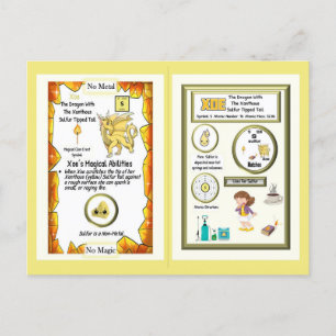 Cartão Postal Dragão de Mesa Periódico - Enxofre