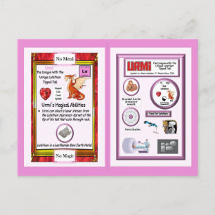 Cartão Postal Dragão de Mesa periódico - Lutetium