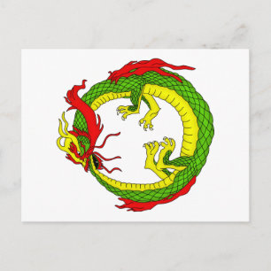Cartão Postal Dragão de Ouroboros