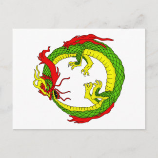 Cartão Postal Dragão de Ouroboros