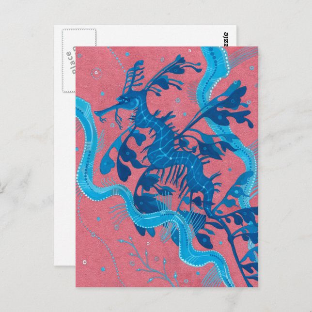 Cartão Postal Dragão do Mar de Leafão Peixes Submarinos (Frente/Verso)