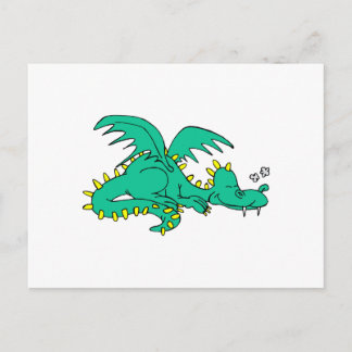 Cartão Postal Dragão Dormindo