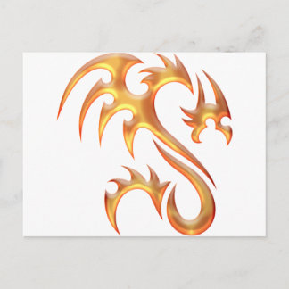 Cartão Postal Dragão Dourado