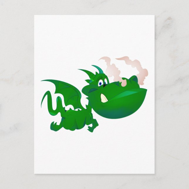 Cartão Postal Dragão Drache (Frente)