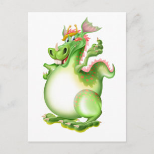 Cartão Postal Dragão, Drachen, dragão, dragão,