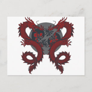 Cartão postal Dragão Duplo