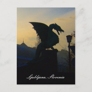 Cartão Postal dragão eslovênia