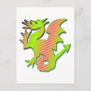 Cartão Postal Dragão Estilizado