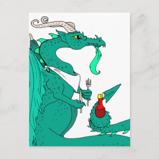 Cartão Postal Dragão Faminto