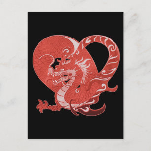 Cartão Postal Dragão Heart