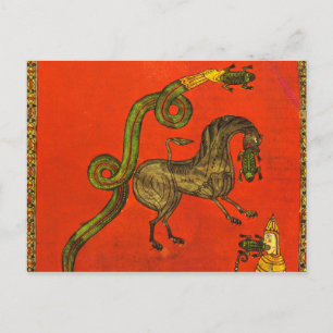 Cartão Postal Dragão medieval