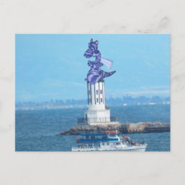 Cartão postal - Dragão no Farol do Porto de LA