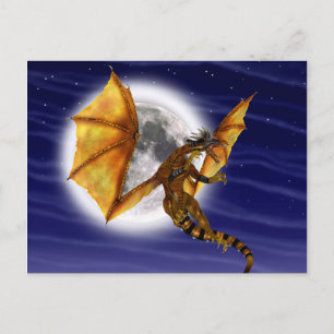 Cartão Postal Dragão ouro