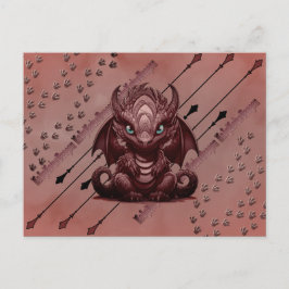 Cartão Postal Dragão Rosa LadyLotus