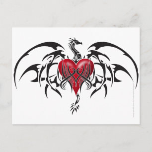 Cartão Postal Dragão Tribal