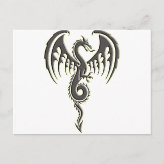 Cartão Postal Dragão tribal