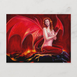 Cartão Postal Dragão Vermelho