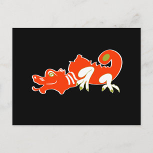 Cartão Postal Dragão vermelho