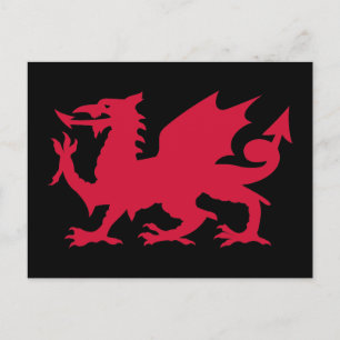 Cartão Postal Dragão Vermelho Galês