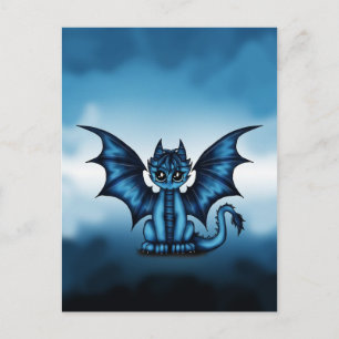 Cartão Postal Dragãozinho azul