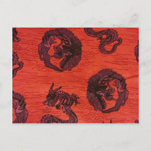 Cartão Postal Dragões Chineses