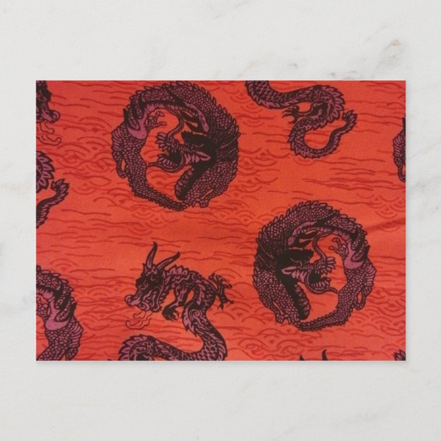 Cartão Postal Dragões Chineses (Frente)