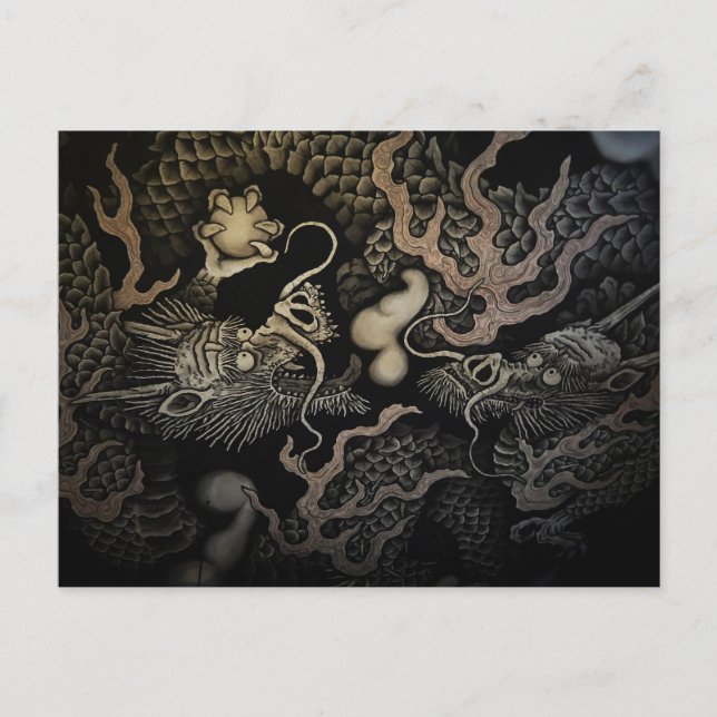 Cartão Postal Dragões Japoneses (Frente)