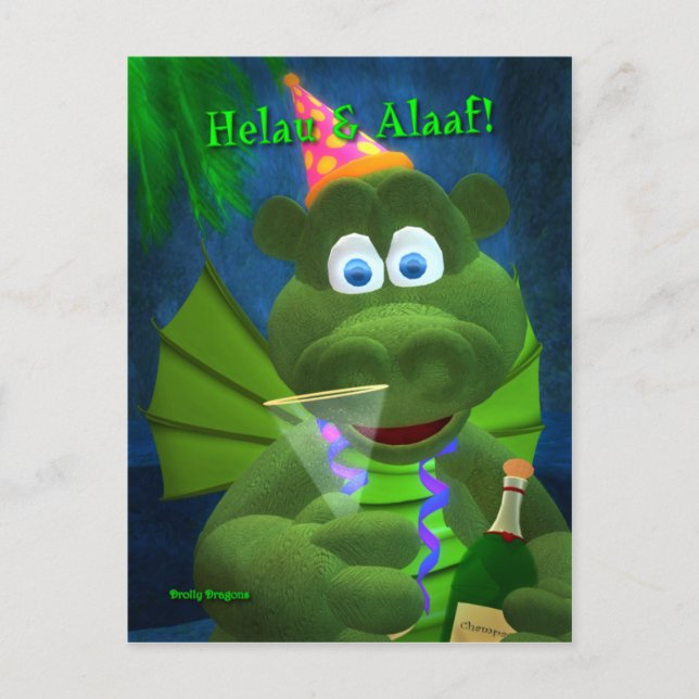 Cartão Postal Dragões Rolados: Karneval (Frente)