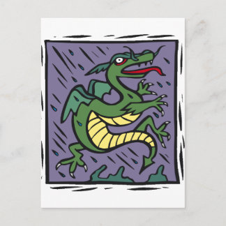 Cartão Postal Dragon Design 47