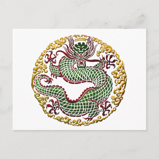Cartão Postal Dragon Medallion (Frente)