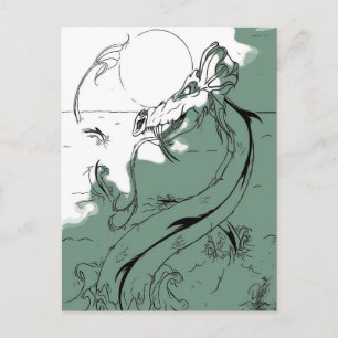 Cartão Postal Dragon Moon