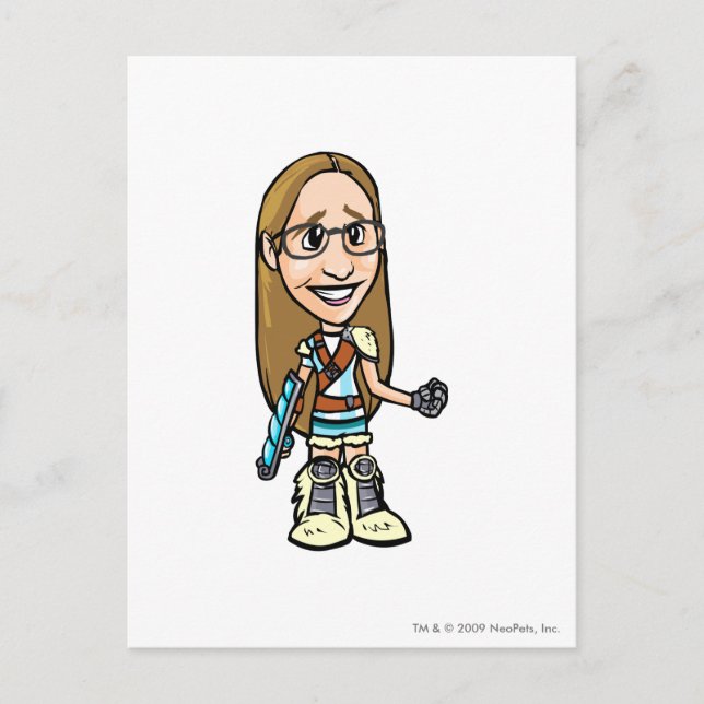 Cartão Postal Dragona Terror Mountain Funcionarios (Frente)