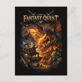 Cartão Postal Dragonfire Quest