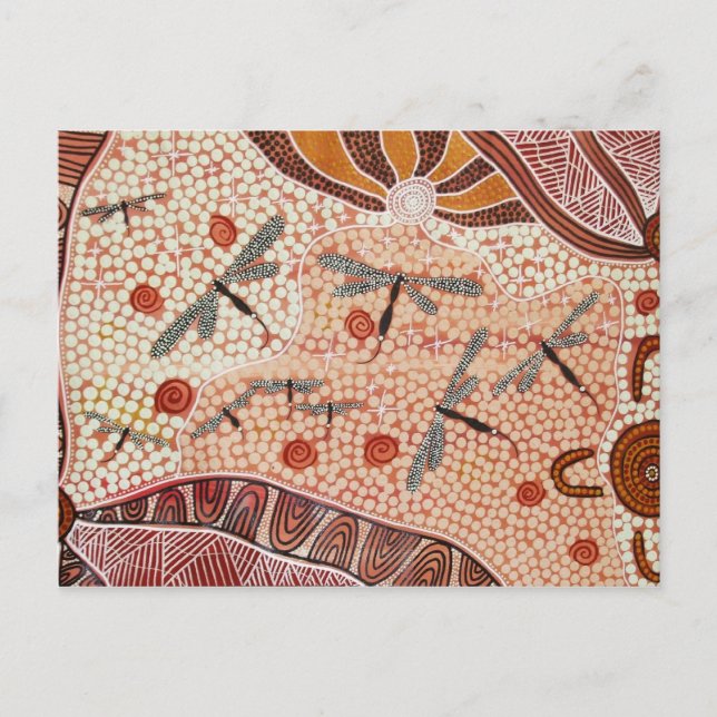 Cartão Postal Dragonflies do Cartaz do Deserto (Frente)