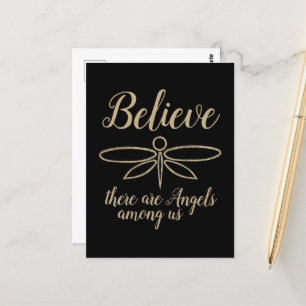 Cartão Postal Dragonfly Acredite