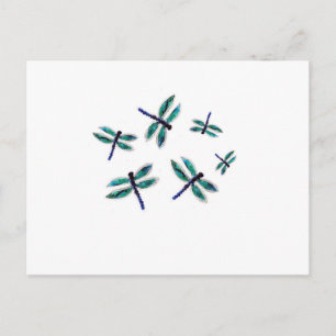 Cartão Postal Dragonfly Art Dançante