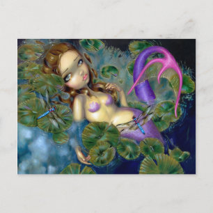 Cartão postal "Dragonfly Mermaid"