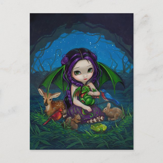 Cartão postal "Dragonling Garden III" (Frente)
