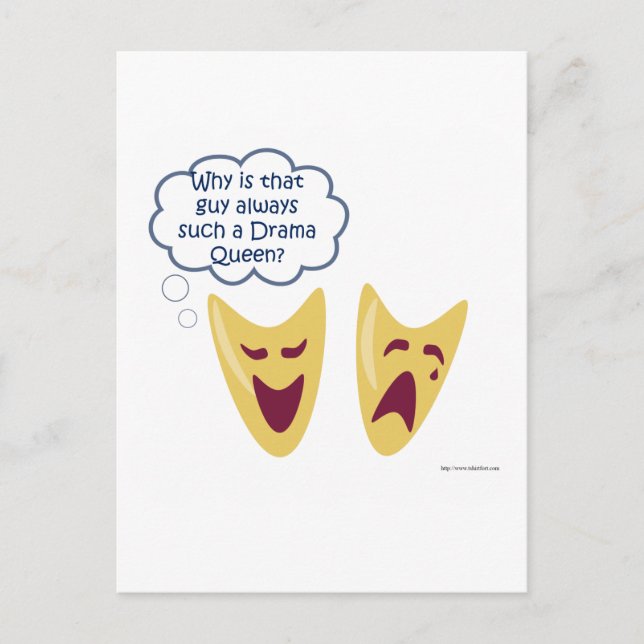 Cartão Postal Drama Queen (Frente)