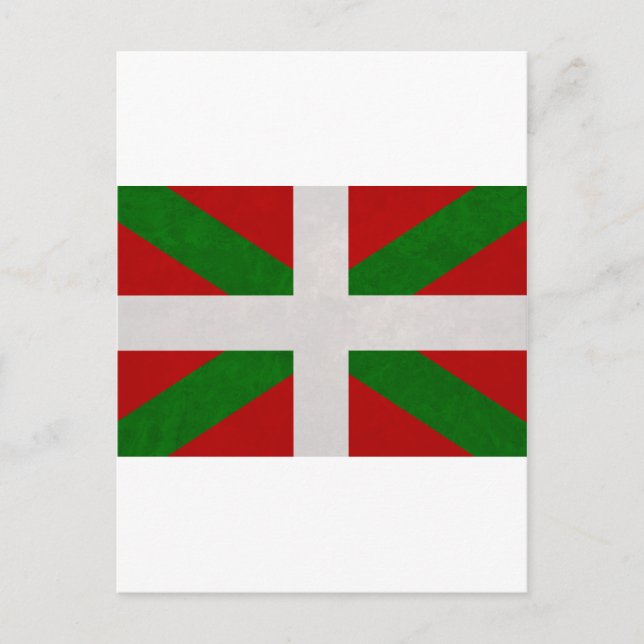 Cartão Postal Drapeau Pays Basque Euskadi (Frente)