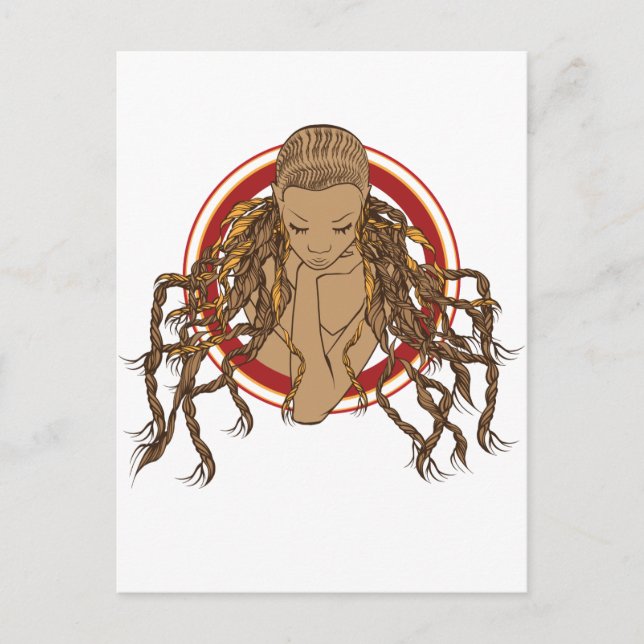Cartão Postal Dreadlock Girl (Frente)