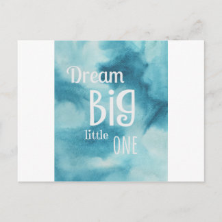 Cartão Postal Dream Big Little Cote