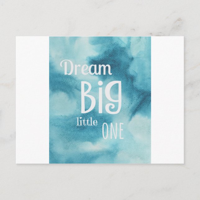 Cartão Postal Dream Big Little Cote (Frente)