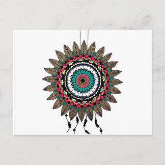 Cartão Postal Dreamcatcher Mandala